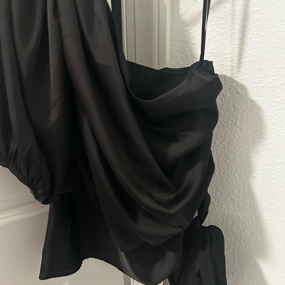 White House Black Market satin one shoulder top. New with tag.